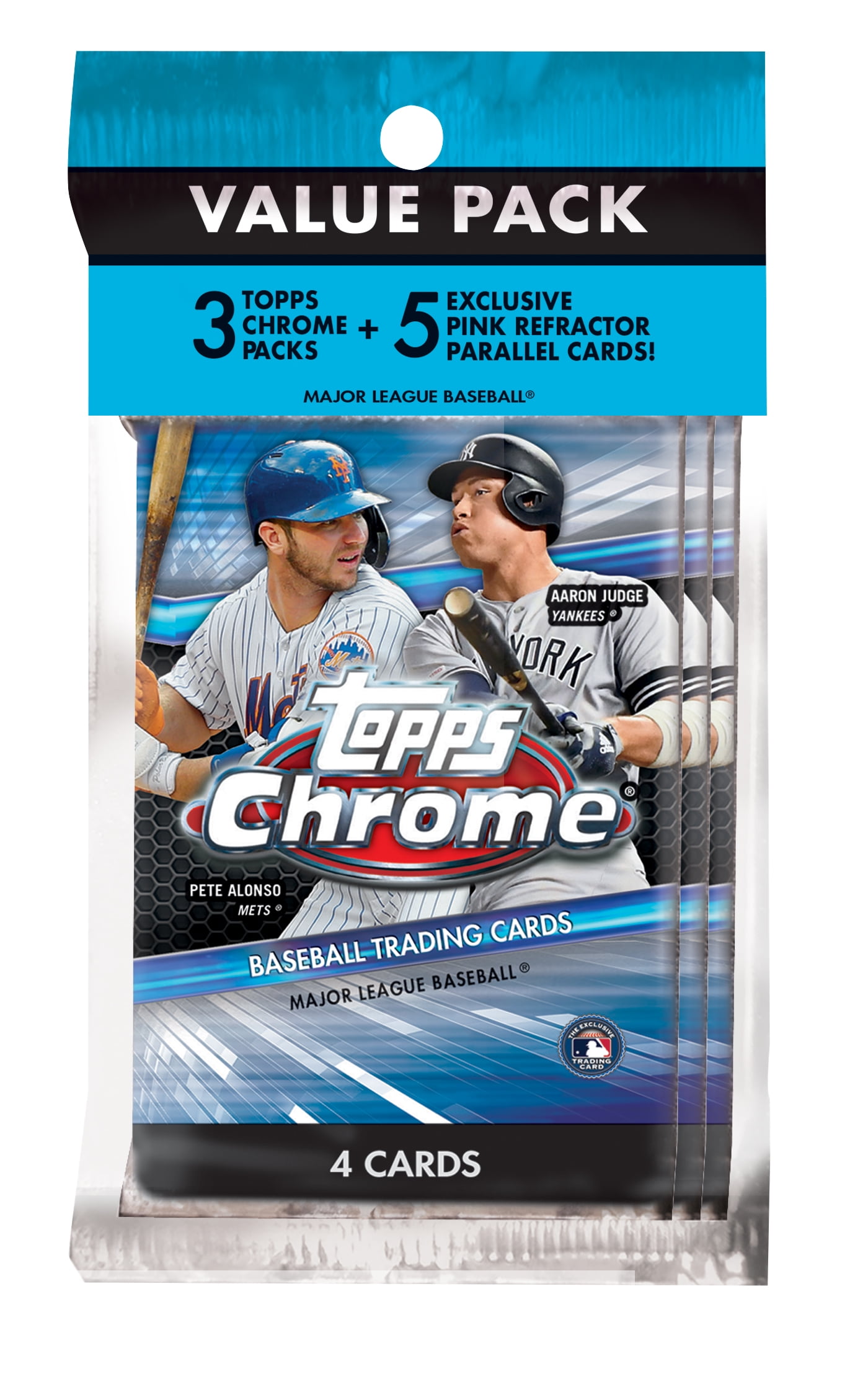 2020 Topps Chrome MLB Baseball Trading Cards Value Pack- 12 Cards + 1