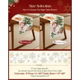 thumbnail image 2 of Christmas Table Runner Snowman - 13x90 Gingerbread Christmas Table Runner with Holly Pine Christmas Tree Winter Decor, Vintage Xmas Winter Decoration for Home Kitchen Dinner Party, 2 of 6