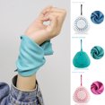 thumbnail image 1 of 1 Ensemble de Serviette Rafraîchissante avec Manche en Silicone Absorbant la Sueur Séchage Rapide Toucher Doux Chiffon d'Essuyage Portable Réutilisable Femmes Hommes Yoga Sports Détente Serviette Glacée Accessoires d'Extérieur, 1 of 7