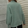 thumbnail image 4 of Lilgiuy Women's Casual Long Sleeve Turtleneck Loose Color Pullover Sweater for Tennis Golf, 4 of 5