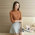 thumbnail image 6 of Turtleneck Sweater Women Fashion 2021 New Stretch Tops Women Candy Color Knitted Pullovers Long Sleeve Bottoming Knitted Sweater, 6 of 6
