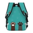 thumbnail image 4 of Horeoi Cute Cat Paw And Dog Print Eco-Friendly Lightweight Student Backpack for School Travel - Ergonomic Padded Laptop Compartment & Multi-Pocket Design, 4 of 5