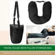 thumbnail image 5 of Travel Stuffable Neck Pillow Luggage Space-Saving Portable Refillable Neck Support Cushion Car Airplane Headrest Pillow, 5 of 5