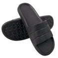 thumbnail image 4 of 50 Pack of Bulk Wholesale Waterproof Flip Flop Slides Sandals for Men, Weddings, House Guests, Indoor and Backyard Outdoor in Black Pack 2, 4 of 8