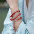 thumbnail image 4 of Traditional Islamic Rosary Necklace Smooth Beads Chain Bangle For Sensitive Skin Handmade Spiritual Ornament White, 4 of 4
