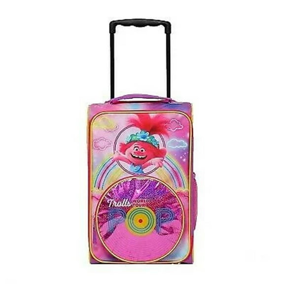 Trolls Pop World Tour 18" Wheeled Softside Carry-on Rolling Luggage for Kids