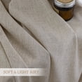 thumbnail image 5 of Linen Sheer Linen Curtains for Living Room 108 inch Length 2 Panels Set, Rod Pocket, W52 x L108, 5 of 5