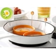 thumbnail image 4 of 4 Pack Nonstick Silicone Egg Ring Pancake Mold, Round Egg Rings Mold, Orange, 4 of 9