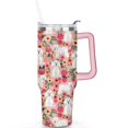 thumbnail image 2 of Personalized Dog Lover Gift Idea - 40oz Insulated Tumbler with Straw for Women - Non-Slip Handle Coffee Travel Cup, 2 of 7