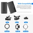 thumbnail image 4 of Batería de repuesto Neewer NP-F750 5600 mAh, paquete de 2 con cargador, 4 of 7