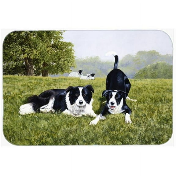 Lets Play Border Collie Mouse Pad, Hot Pad or Trivet