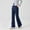Navy, variant on Sweatpants for Kids Girls Elastic Waist Flare Wide Leg Athletic Sweatpants with Pockets Girls Pants Size 8-9 Years