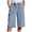 Sky Blue, variant on felwors Yoga Capris with Pockets for Women Wide Leg Cotton Linen Pants Casual Loose Comfy Trendy Elastic Waist Cropped Trouser (Dark Green, M)