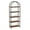 Black + Retro Color, variant on CazToi Arched Bookshelf, 5-Tier Tall Bookcase, Modern Freestanding Open Display Storage Rack
