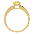 thumbnail image 4 of Clara Pucci 14K Yellow Gold Solid Gold Yellow Solitaire Anniversary Ring for Women - 1 cttw Radiant Cut, 4 of 8