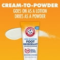 thumbnail image 4 of Arm & Hammer Odor Destroying Fresh Scent Foot Deodorant Cream-to-Powder 3.4 oz, 4 of 9