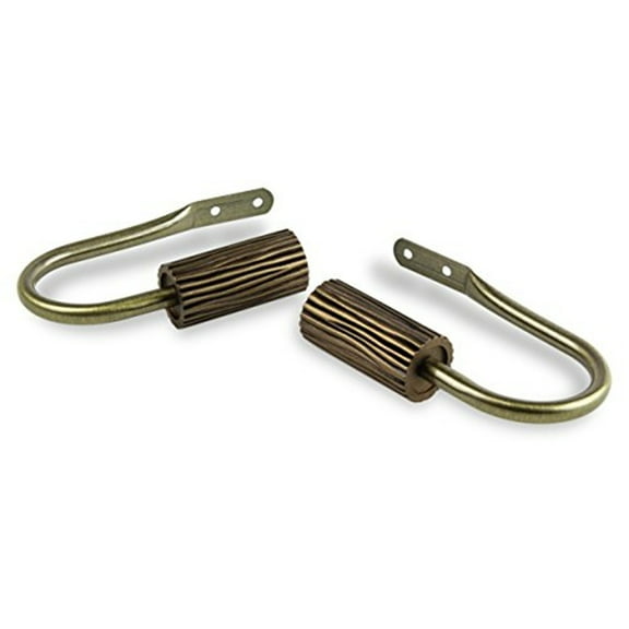 Cedar Curtain Rod Holdback-Color:Antique Brass
