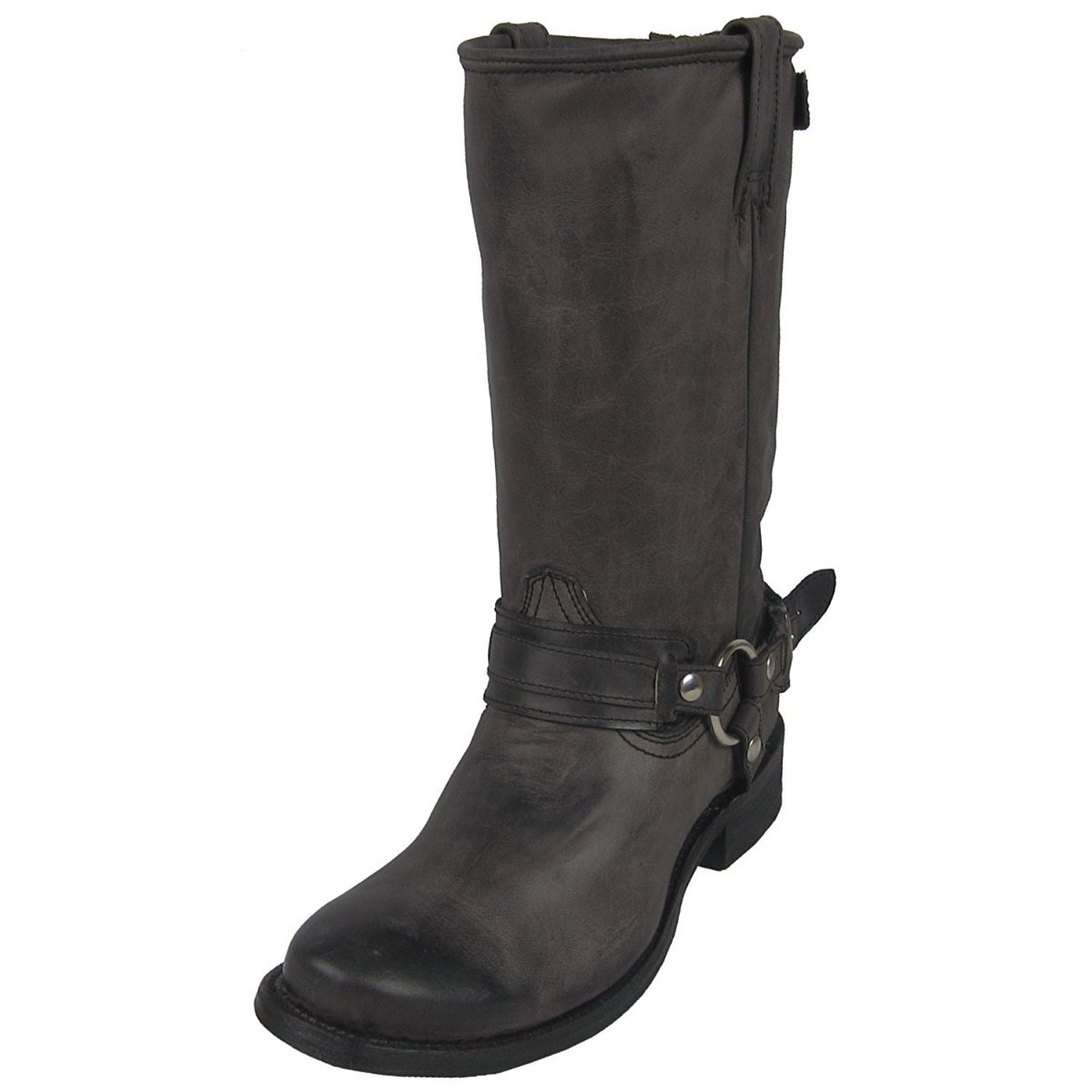 black harness boot