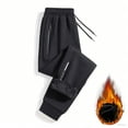thumbnail image 4 of sususu Sweatpants Mens,Men's Winter Lined Casual Pants Slim Fit Comfortable Trousers For Everyday Wear And Outerwear Layering,Black,XXXL, 4 of 6