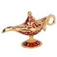 thumbnail image 1 of Adorno de Regalo de Decoración de Lámpara de Té Vintage Europea Ticfox Oro Rojo, 1 of 10