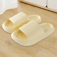 thumbnail image 6 of Celivon Shower Shoes For Women And Men Massage Pool Slides Soft Cushioned Anti-Slip Slides Slippers Comfort Yellow, 6 of 6