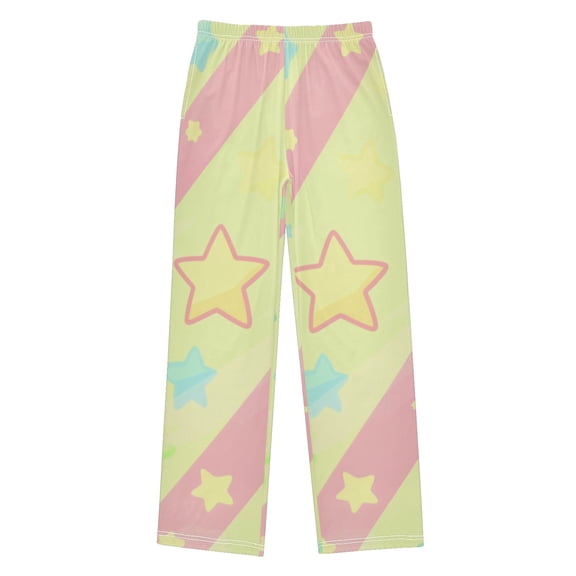 Striped Stars Pajama Pants Soft Lightweight Lounge Pants Bottoms Sleep Pants Warm Comfy