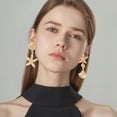 thumbnail image 4 of QIQUWOHUL Summer Bohemia Earring Pearl Stud Earrings Beach Earrings Accessories, 4 of 7