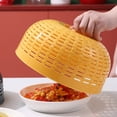 thumbnail image 4 of 10.2 inch Round Food Covers, 2-in-1 Fly Proof Mesh Screen for Indoor Outdoor Dining, Kitchen Sink Strainer for Washing Draining Fruits Vegetables, 1 Pcs, 4 of 7