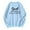 Bleu Clair, variante sur Chandail à Capuchon Décontracté à Manches Longues pour Femmes avec Lettres Imprimées, Col Rond, 2 Vestes Athlétiques, Chandails à Capuchon avec Chiens, Chandails Bohèmes pour Femmes, Chandails de Plage pour Femmes, Veste d'Habillage pour Femmes, devant pour Femmes