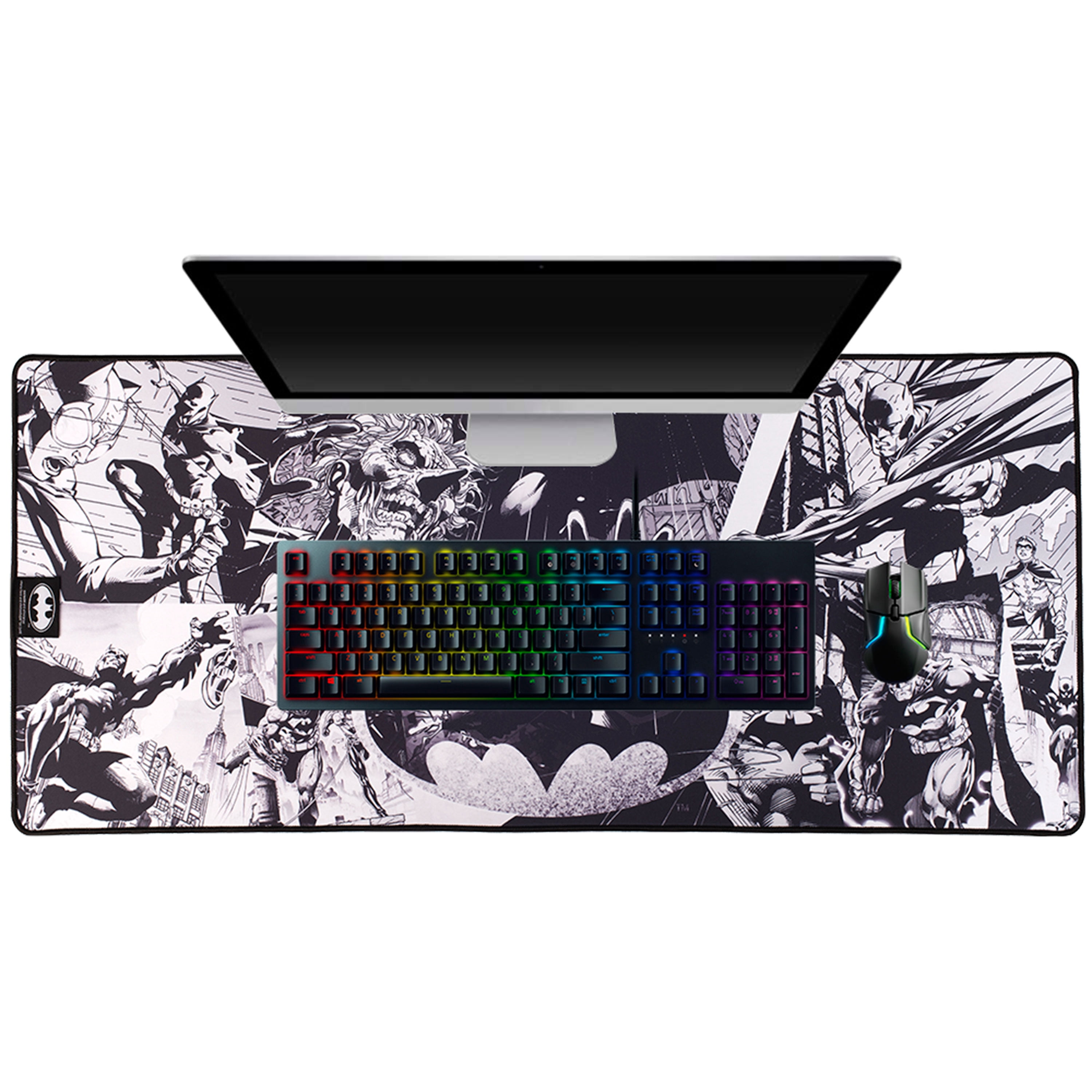 Subsonic - DC Comics Batman XXL Mouse Pad 35 in x 15.7 in - Gift Batman gaming desk pad 90 cm x 40 cm - official licensed