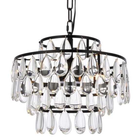 Mila 14 inch pendant in black