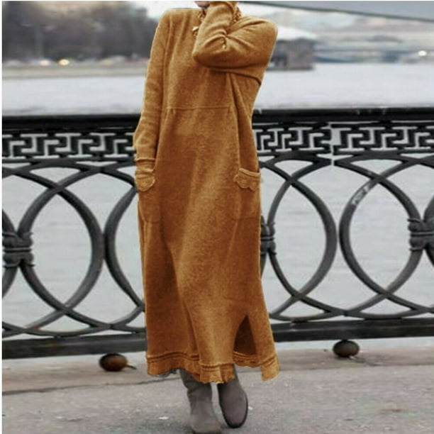 Plus size hotsell long winter dresses