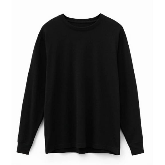 Long Sleeve Black Supima T-Shirt