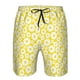 thumbnail image 3 of Balery Daisies Flowers Traje de Baño Estilo Hawaiano para Hombre, Shorts de Secado Rápido con Bolsillos-Medium, 3 of 6