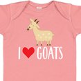 thumbnail image 4 of Inktastic Goat Cute I Love Goats Farm Animal Boys or Girls Baby Bodysuit, 4 of 5