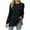 Black, variant on yoeyez Puff Long Sleeve Shirts for Women Square Neck Casual Lightweight Tops Buttons Loose Fit Knitted Stripe Pullover Tunic Top Black S