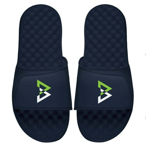 Men's ISlide Navy Beast Mode Logo Slide Sandals