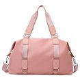 thumbnail image 3 of Bag Women Travel Sling Gran capacidad Bolso de gimnasio Separación seca húmeda rosa, 3 of 9