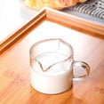 thumbnail image 5 of Glass Milk Cup, Double Spouts Clear Glass Cup, Espresso Shot Parts Coffee Mug Milk Cup Small Glass Milk Cup Creamer Pitcher, for Salad Dressing,Coffee Cream, 5 of 8
