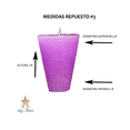 thumbnail image 2 of Veladora Repuesto #3 Colores C/10 (Morado), 2 of 3