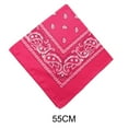 thumbnail image 2 of Honeeladyy 21.65 Inches Bandanas Unisex Paisley Bandanas Colorful Multi-Purpose Double Sided Headband Cowboy Head Wrap Scarf for Women Men Boys Girls, Hot Pink, 2 of 2