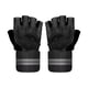 thumbnail image 5 of Guantes deportivos de medio , entrenamiento, guantes de levantamiento de pesas, guantes de ciclismo deportivos Negro Sharpla Guantes de gimnasio, 5 of 8