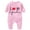 Pink, variant on I Love Grandma Baby Romper Long Sleeve Heart Print Jumpsuit Soft Cotton Toddler Gift Bodysuit Emotional Outfit 3-18 Months