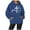 Blue, variant on Womens Sweatshirt Hoodies Jesus Loves You Hooded Sweatshirts Letter Print Christian Sweatshirt Oversized Pullover Sweatshirt Womens Fall Outfits Women Fashion