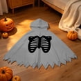 thumbnail image 2 of LILIYA Ghost Cloak Outfit Boy Girl Hooded Cloak Halloween Cos Clothes Spooky Capes Playful Home Wear, 2 of 9