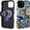 Gothic Bookshelf Moon, variant on Case for iPhone 15 Plus [Compatible with MagSafe], Glossy Soft Silicone and Hard PC Anti-Scratch Shockproof Protective 2-in-1 Case for Men Women - Bald Eagle American
