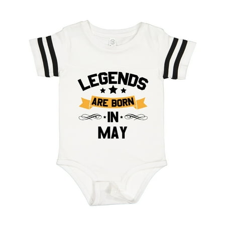 

Inktastic Legends Are Born in May Gift Baby Boy or Baby Girl Bodysuit