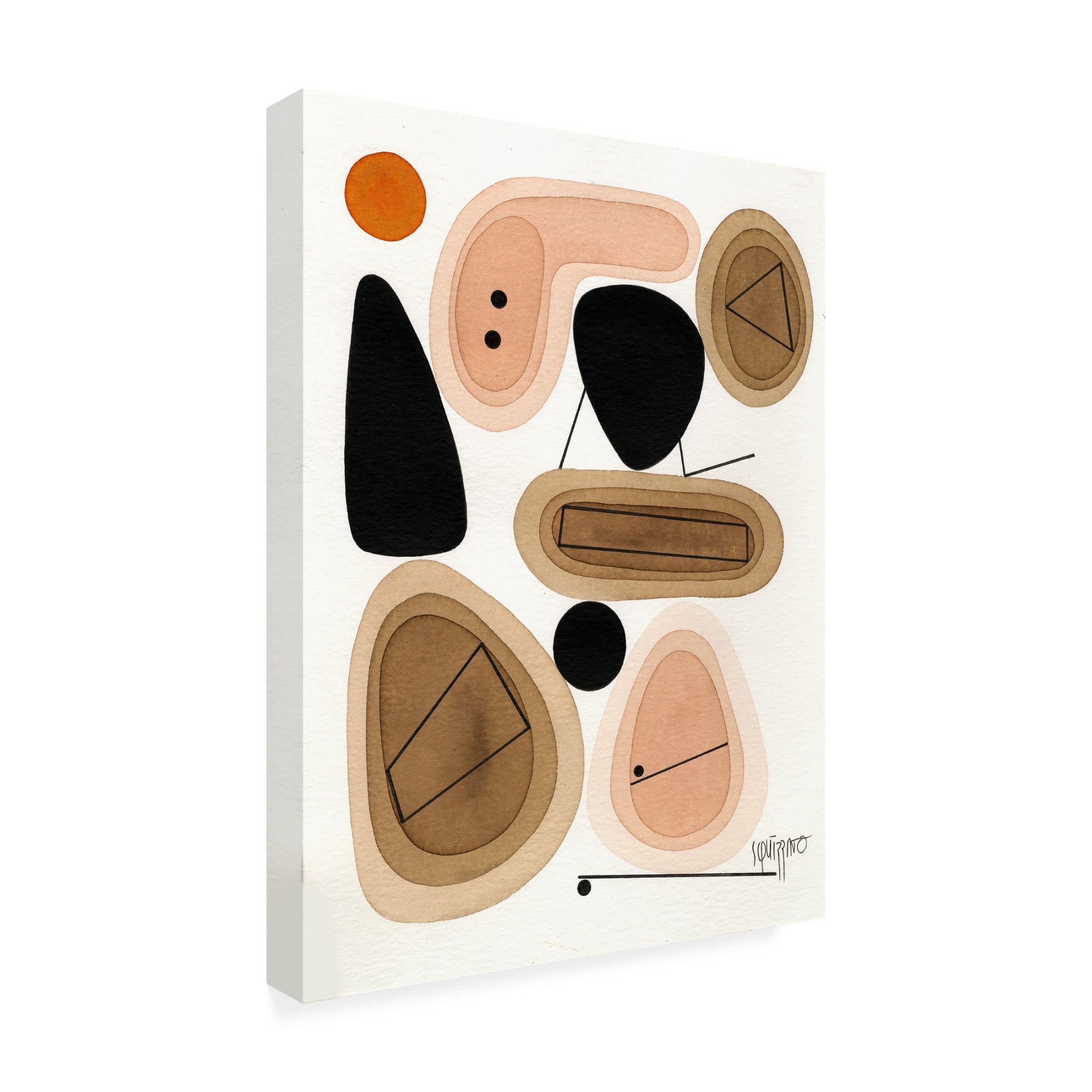 Canvas Wall Art - Antony Squizzato 'Chicken Trainer' Wall Art for Living Room, Bedroom, or Office Décor by Trademark Fine Art - 14 x 19 Inches