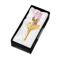 thumbnail image 1 of Rosa transparente en caja de regalo, escultura artística de flores para una elegante decoración de oficina en casa y un regalo romántico., 1 of 8