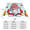 thumbnail image 3 of Rateoe Funny Christmas Gnome Print Fuzzy Fleece Throw Blanket Extra Large,Super Soft,Fluffy and Warm Blankets for Couch,Bed,All Season Use (40"x30"), 3 of 8